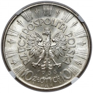 Pilsudski 10 zloty 1936