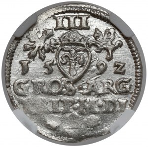 Sigismund III. Vasa, Troika Vilnius 1592 - gemünzt