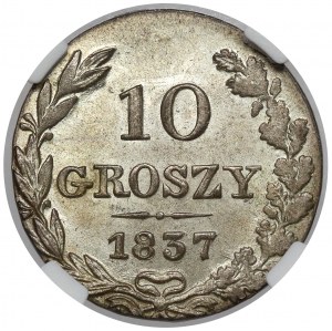 10 pennies 1837 MW