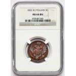 3 Polish pennies 1832 KG - new minting - rare