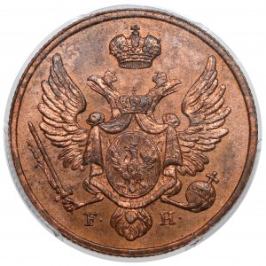 3 Polish pennies 1828 FH - new minting, Warsaw