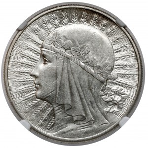 Głowa Kobiety 10 złotych 1932 bz, Londyn