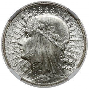 Hlava ženy 5 zlatých 1933