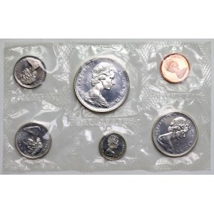 Kanada, ročná sada 1967 - od 1 centu po 1 dolár