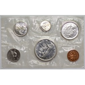 Kanada, 1966 ročná sada - od 1 centu do 1 dolára