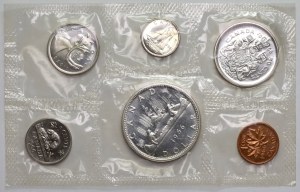 Canada, 1966 annual set - from 1 cent to 1 dollar