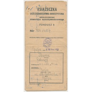 Grójec, Książeczka Oszczędnościowo-Inwestycyjna, 1949