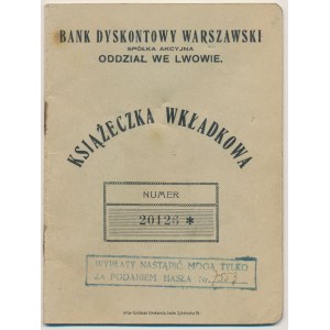 Lviv, Contribution Book, Warsaw Discount Bank