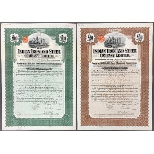 Indian Iron and steel Company Limited, Bonds for £50 and £100 (2pc)