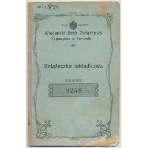 Tarnów, Beitragsbuch der Wiener Union Bank of Exposition