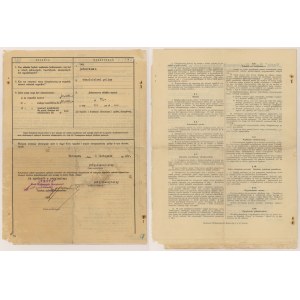 VESTA, Polisy ubezpieczeniowe SAMOCHODU 1936-37 (2szt)