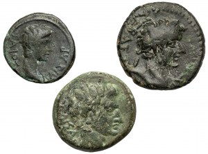 Gaius und Tiberius, Bronzesatz aus der Provinz (3 St.)