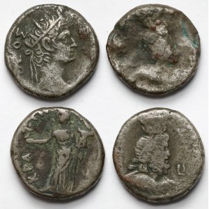 Alexandrijské tetradrachmy, sada (4ks)