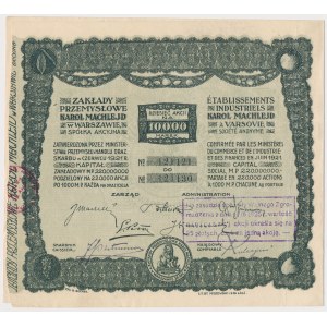 KAROL MACHLEJD Průmyslové závody, 10x 1 000 mkp 1921