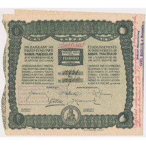 Zakłady Przemysłowe KAROL MACHLEJD, 10x 1.000 mkp 1921 - Duplikat
