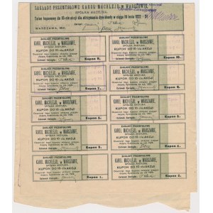 KAROL MACHLEJD Industrial Works, 10x 1,000 mkp 1921 - Duplikát