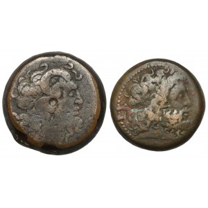 Greece, Egypt, bronze coins (2pcs)
