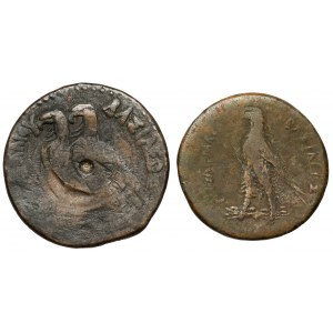 Grécko, Ptolemaiovský Egypt, sada bronzov (2ks)