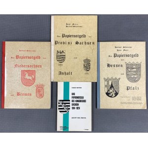 Katalogi notgeldów niemieckich (4szt)