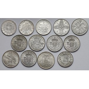 Europa und Australien, Lot von 13 Münzen - meist Silber