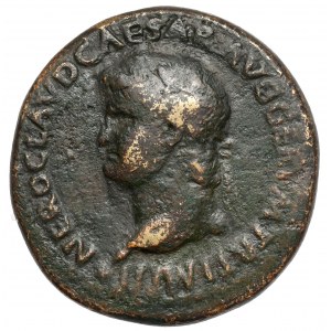 Neron (54-68 n.e.) Sesterc - rzadki