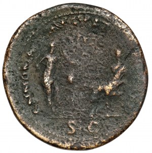 Nero (54-68 n. Chr.) Sesterz - selten