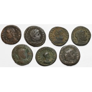 Roman Empire, lot of 7 follis