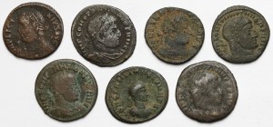 Roman Empire, lot of 7 follis