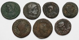 Cesarstwo Rzymskie, zestaw follisów (7szt)