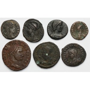 Roman Empire, lot of 7 follis