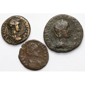 Cesarstwo Rzymskie, zestaw brązów (3szt)