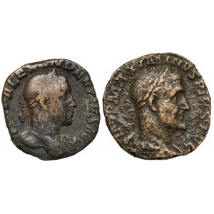 Alexander Sever and Maximinus Thrax, Sestertius, lot (2pcs)