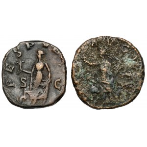 Alexander Sever and Maximinus Thrax, Sestertius, lot (2pcs)