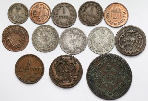 Austria-Hungary, lot of 13 coins