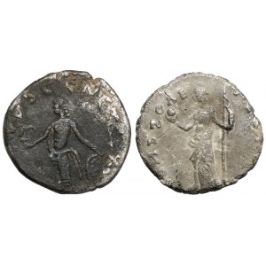 Barbarzyńskie naśladownictwa denarów rzymskich (2szt) - bardzo rzadkie