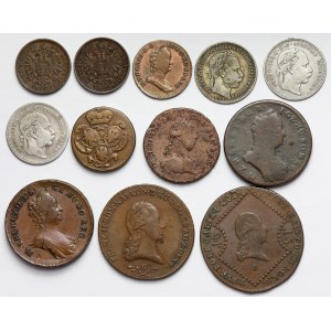 Österreich-Ungarn, Lot von 12 Münzen