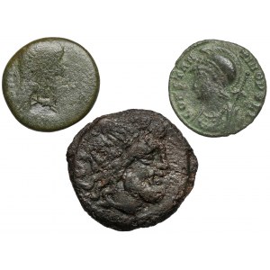 Republik und Kaiserreich, Kursmünzensatz (3tlg.) - inklusive Semis