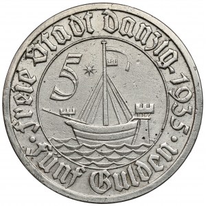 Danzig, 5 Gulden 1935 Koga