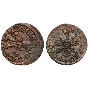 Johannes II. Kasimir, litauische Boratynka 1661 und Krone Boratynka 1663, Satz (2 Stück)