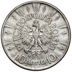 Piłsudski 10 złotych 1934 - urzędowy