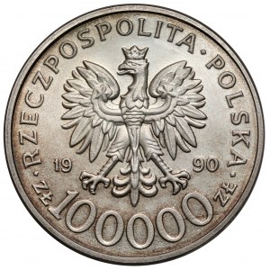 100.000 złotych 1990 Solidarność - odmiana C