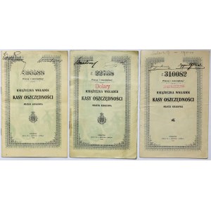 Krakow, Savings Bank Insert Booklet - set (3pcs)