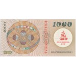 Katalog der Gedenkaufdrucke auf Banknoten + 1.000 Zloty 1965 mit Aufdruck