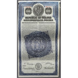 6% Poż. Dolarowa 1920, Obligacja na 100 $ - po konwersji