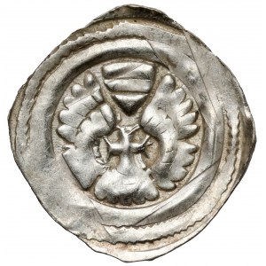 Rakúsko, Albrecht I. (1282-98) Pfennig, Graz - krídlový oltár