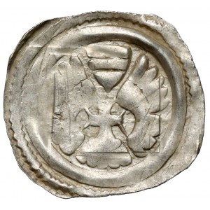 Rakúsko, Albrecht I. (1282-98) Pfennig, Graz - krídlový oltár