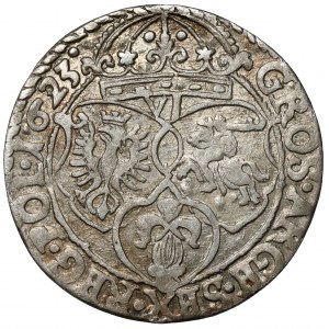 Žigmund III Vasa, šesťpercentný Krakov 1623 - pekný