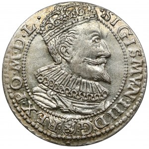Sigismund III Vasa, Malbork Sixpence 1596 - very nice