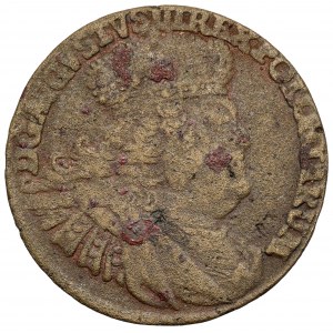 August III Sas, Ort Lipsk 1756 EC - falsyfikat z epoki