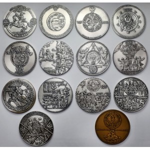 Medaillen, Royal Series - gebleichtes Tombak (14 Stück)